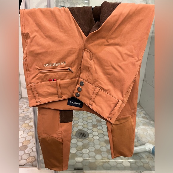 B Vertigo Women's Rachel Rhinestone Full Seat Breeches - High Waist - Picture 7 of 9